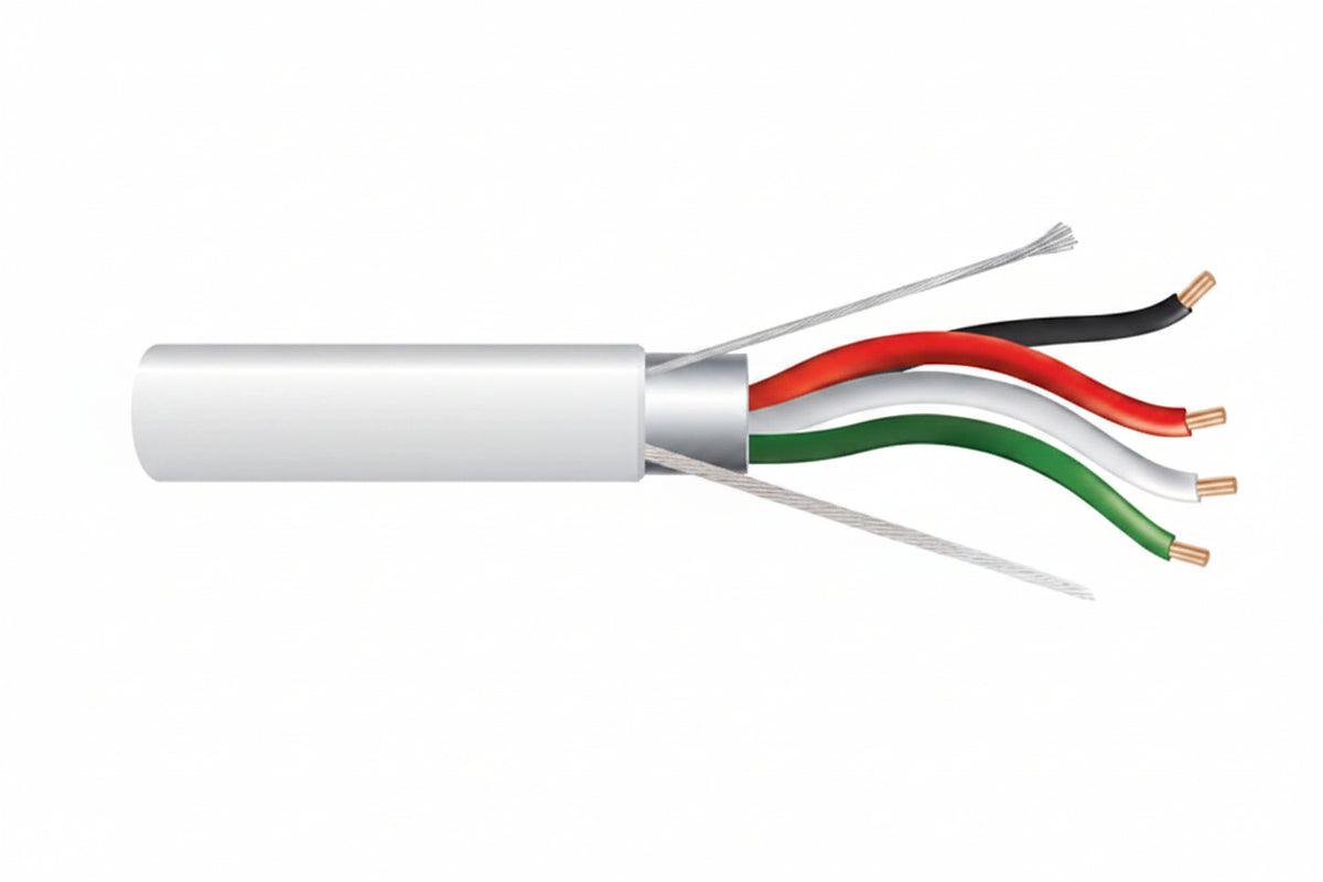 32041112 22/4 Stranded Shielded Cable, Plenum, CMP, FT6, 1000' (304.8 m) Pull Box, Natural