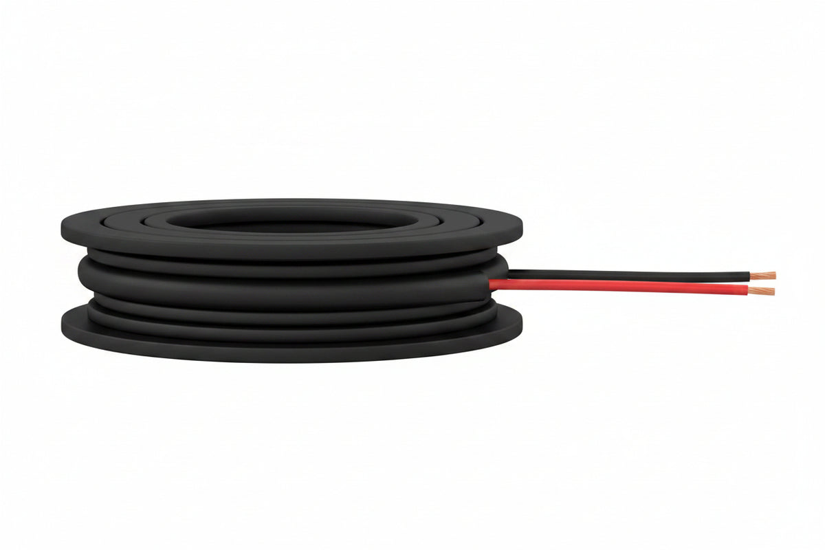 41561008 18/2 Stranded Unshielded Fire Alarm Cable, Direct Burial, FPL, CL3, 1000' (304.8 m) Reel, Black