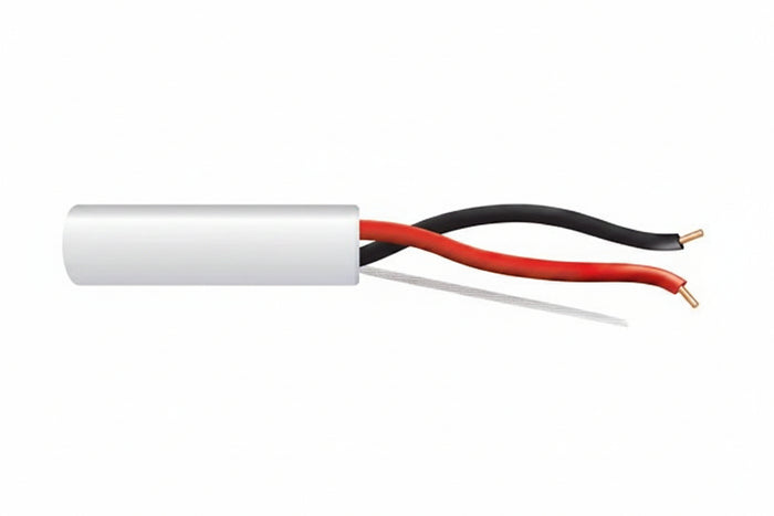 43065501 18/2 Solid Unshielded Fire Alarm Cable, Riser, FPLR, 500' (152.4 m) Pull Box, White