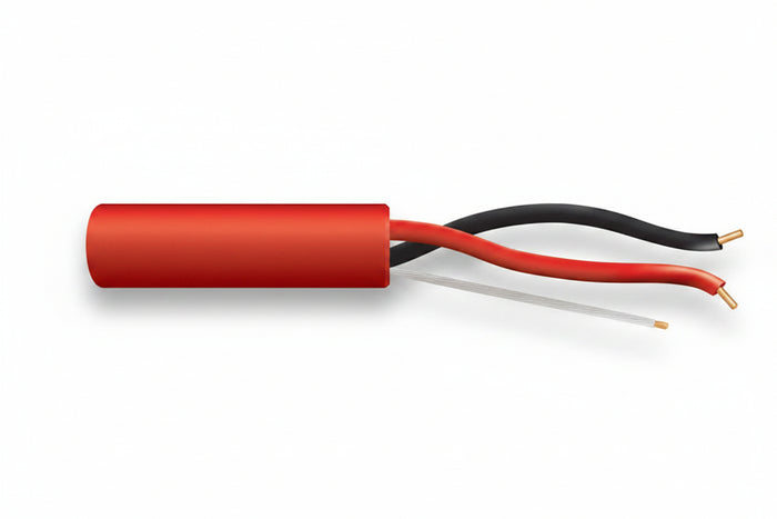 43065504 18/2 Solid Unshielded Fire Alarm Cable, Riser, FPLR, 500' (152.4 m) Pull Box, Red