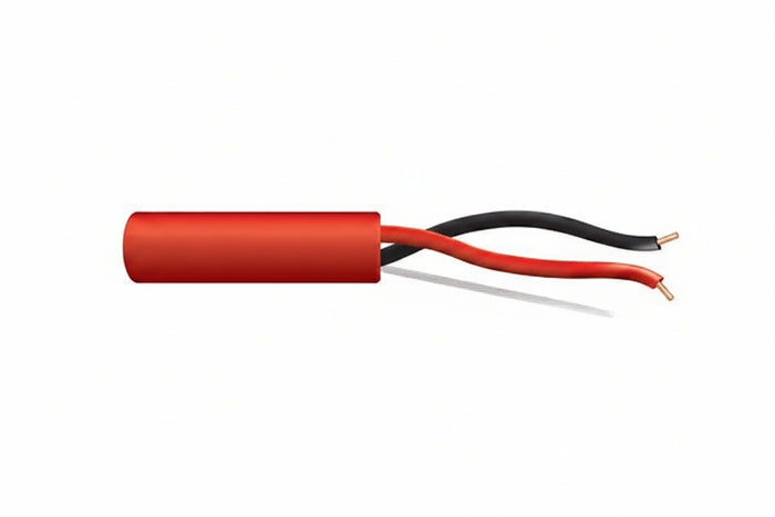 Genesis 43131004 14/2 Solid Unshielded Fire Alarm Cable, Riser, FPLR, 1000' (304.8 m) Reel, Red