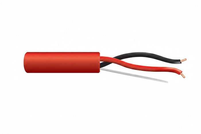 Genesis 45061004 18/2 Solid Unshielded Fire Alarm Cable, Plenum, FPLP, 1000' (304.8 m) Reel, Red