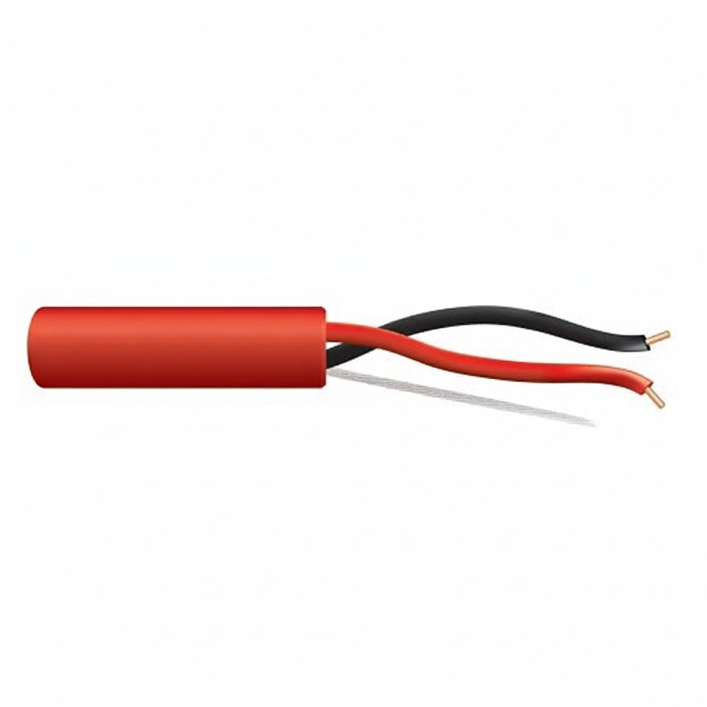 Genesis 45071004 18/4 Solid Unshielded Fire Alarm Cable, Plenum, FPLP, 1000' (304.8 m) Reel, Red