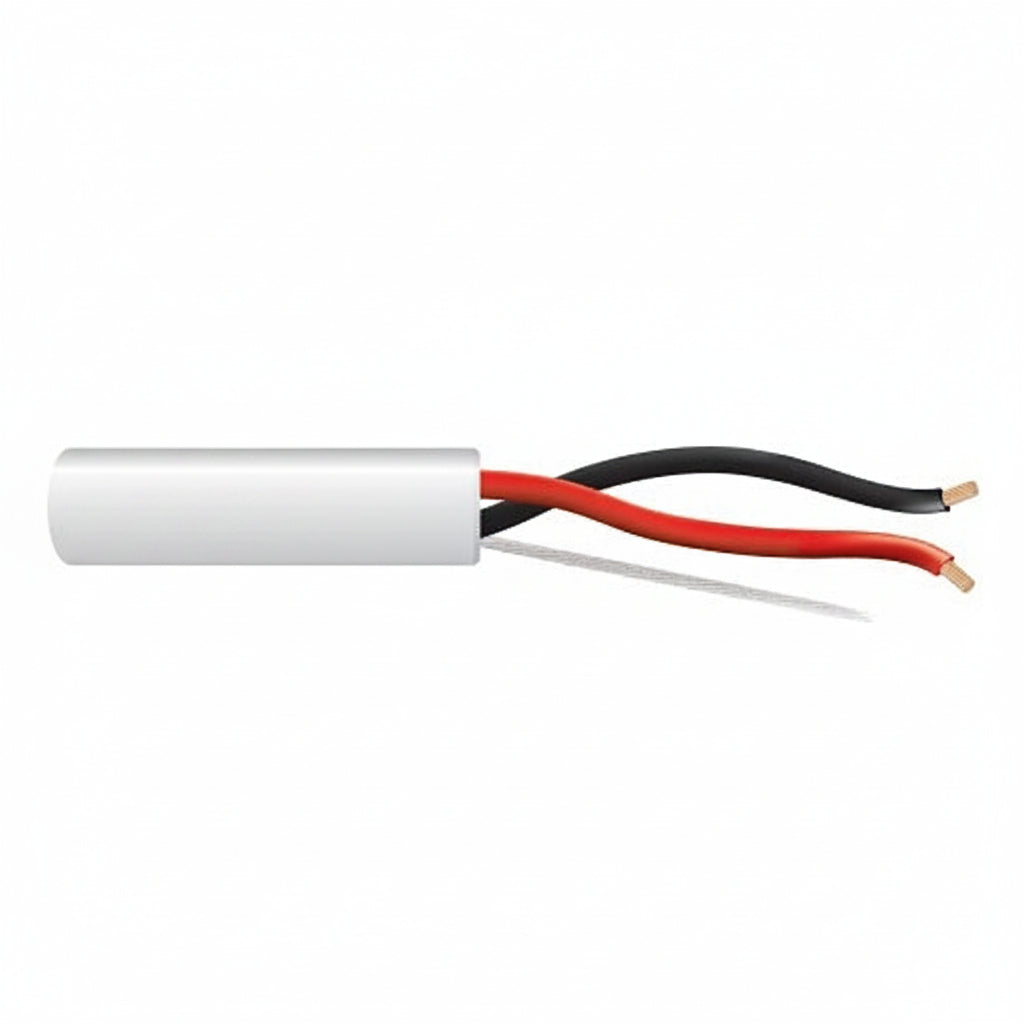Genesis 52501101 16/2 Stranded Unshielded Speaker Cable, Riser, CMR, FT4, 1000' (304.8 m) Pull Box, White