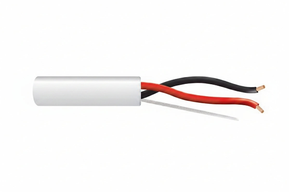 Genesis 52525501 14/2 Stranded Unshielded Speaker Cable, Riser, CMR, FT4, 500' (152.4 m) Pull Box, White