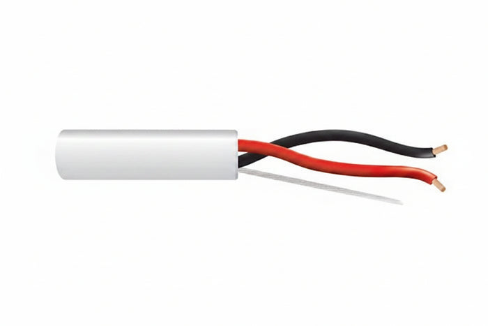 Genesis 52525501 14/2 Stranded Unshielded Speaker Cable, Riser, CMR, FT4, 500' (152.4 m) Pull Box, White