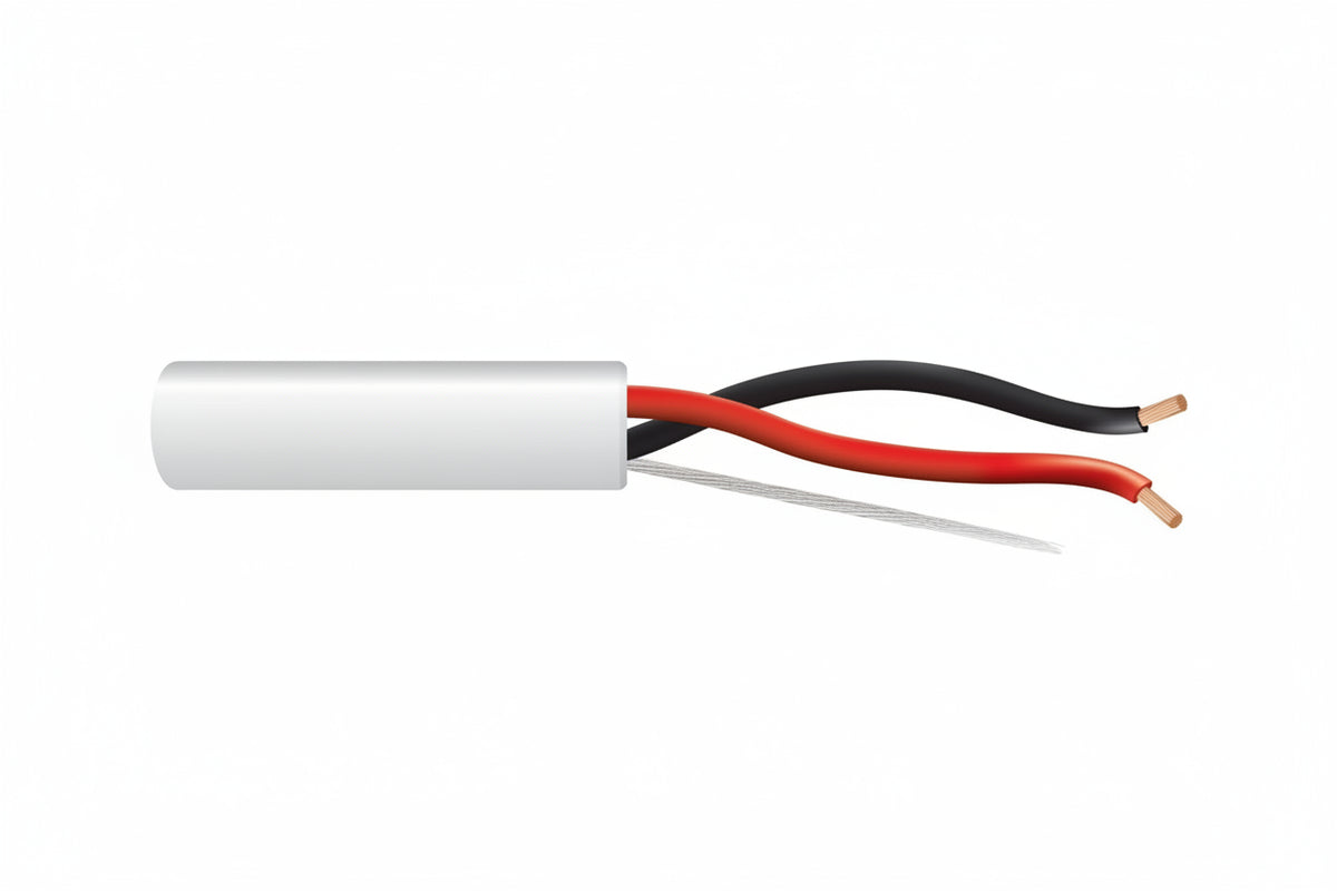 Genesis 54735501 16/2 (65-Strand Oxygen-Free Copper) Audacious Unshielded Speaker Cable, Riser, CMR, FT4, 500' (152.4 m) Pull Box, White