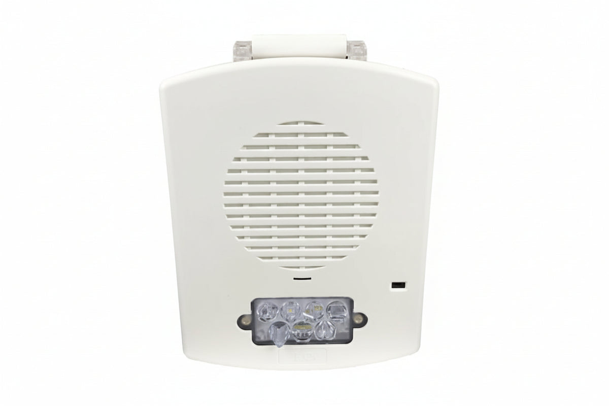 Eaton EL3RSPST-FW Outdoor Speaker Strobe with 3R Plate, 'FIRE' Marked, White