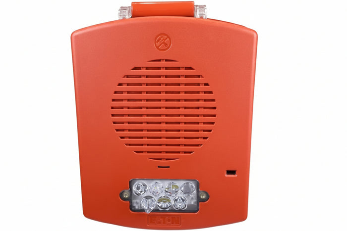 Eaton EL4XHS-FR Horn Strobe with 4x Surface Box, Red