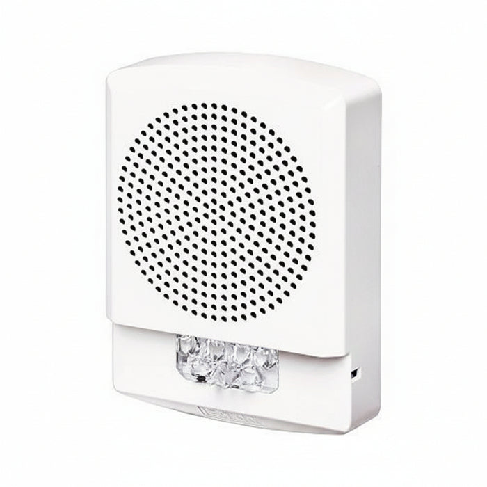 Eaton ELMTSW Wheelock Eluxa Multitone Strobe Horn, FIRE Lettering, Wall Mount, 24V, White