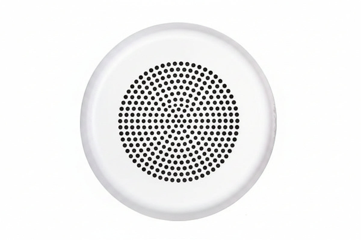 Eaton ELSPKWC Wheelock Eluxa LED High Fidelity Speaker, Ceiling, FIRE Lettering, 24VDC, White