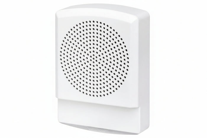 Eaton ELSPKW Wheelock Eluxa LED High Fidelity Speaker, Wall, FIRE Lettering, 24VDC, White