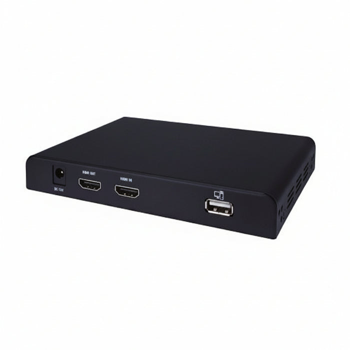 Evolution EVEXKVM3 HDMI Extender Over Single CAT6 with Digital Audio Breakout, HDMI Loop-Out, KVM and PoE
